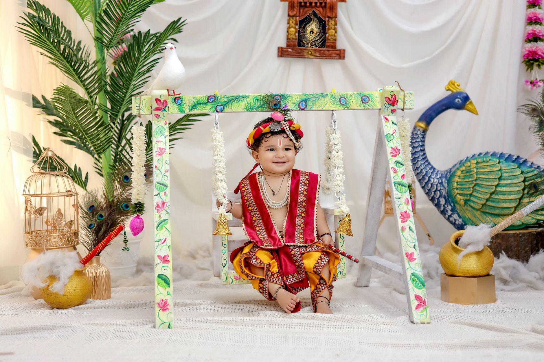 Sacred Swing Decor for Brahmin Ceremonies