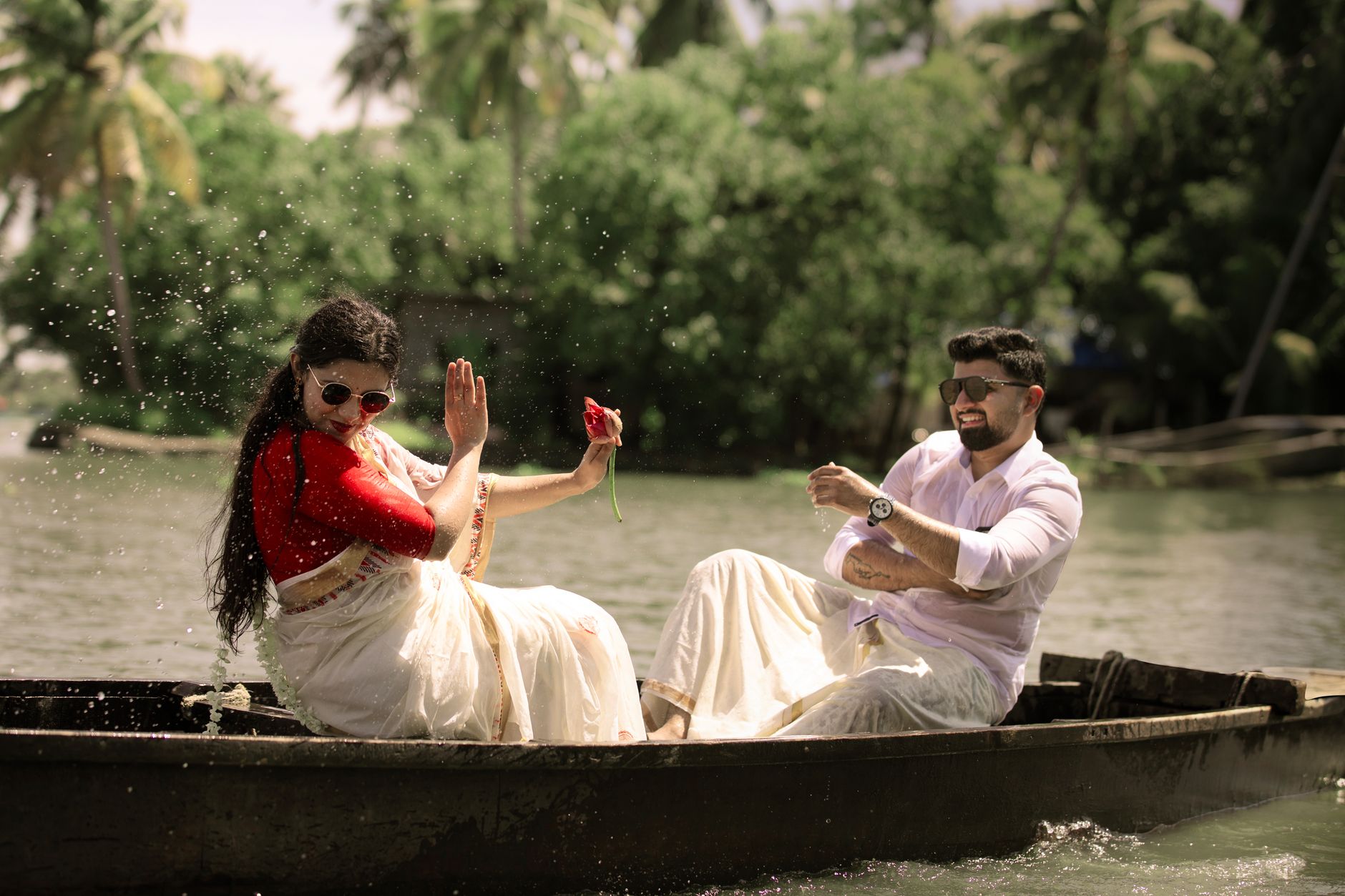 Bridal Saree Styling in Kumarakom