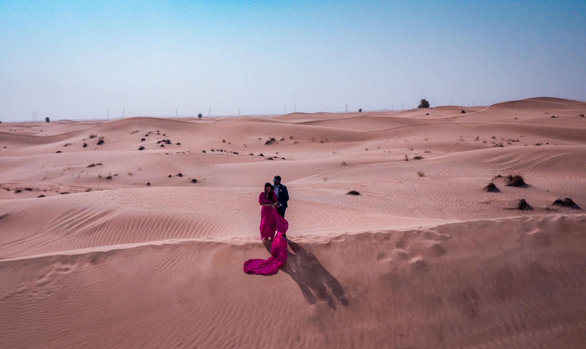 Aerial Honeymoon Shoot