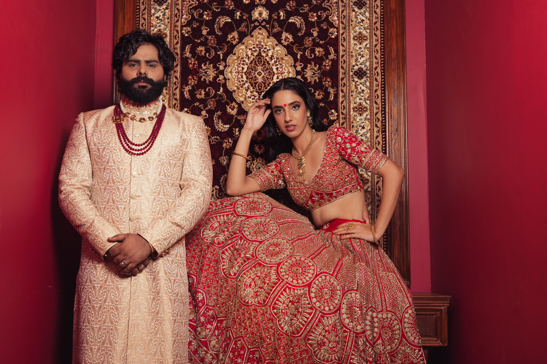 Embroidered Groom Sherwani