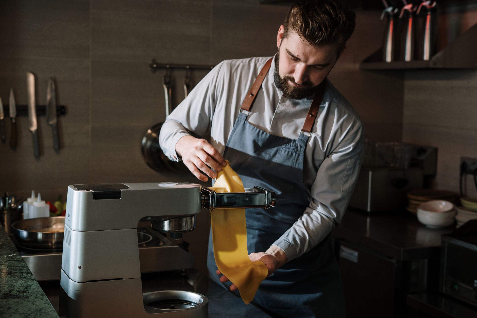 Pasta Tossing Counter