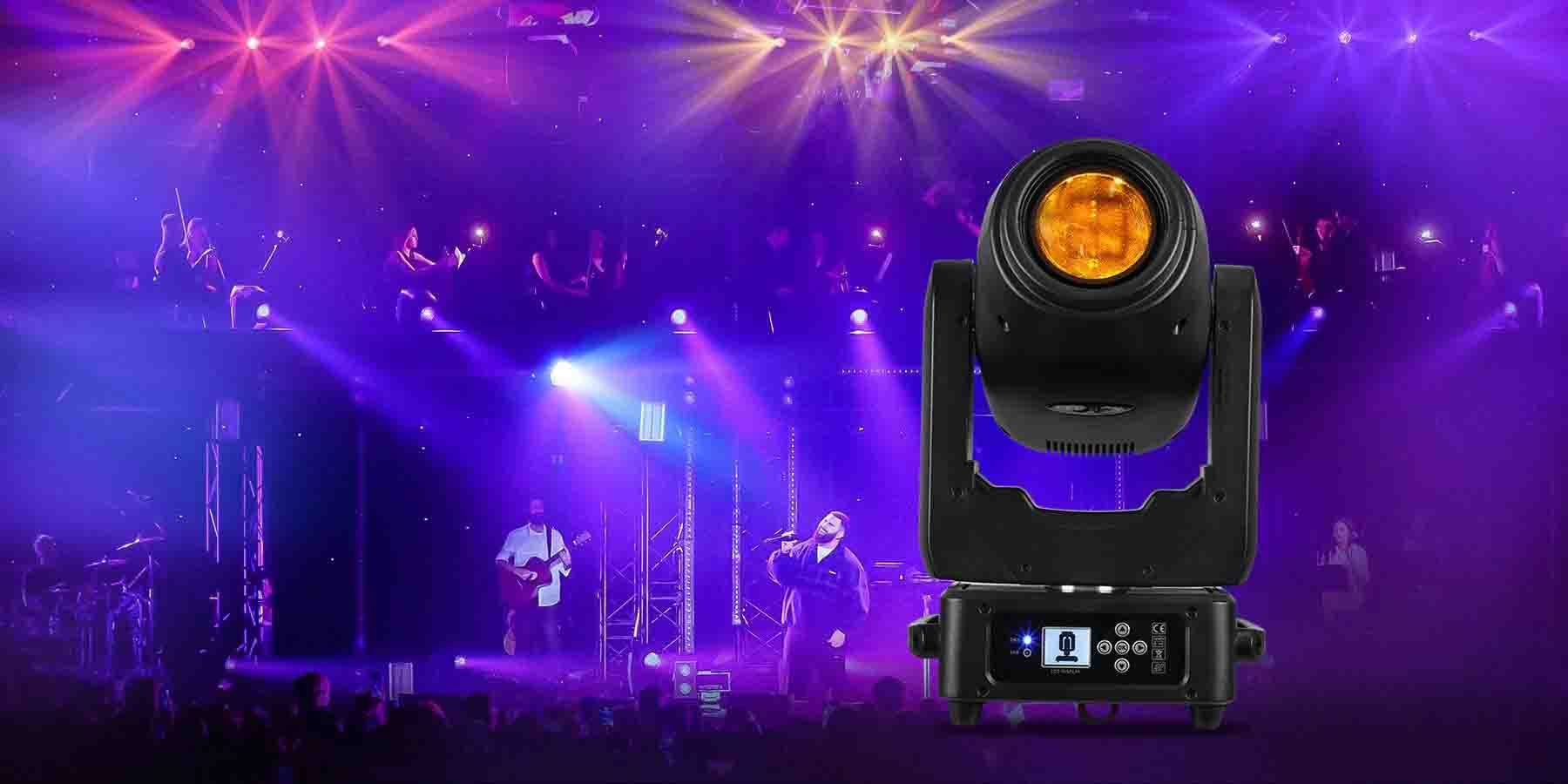 Moving Head Lights Chennai setup at a grand wedding reception with colourful beam effects