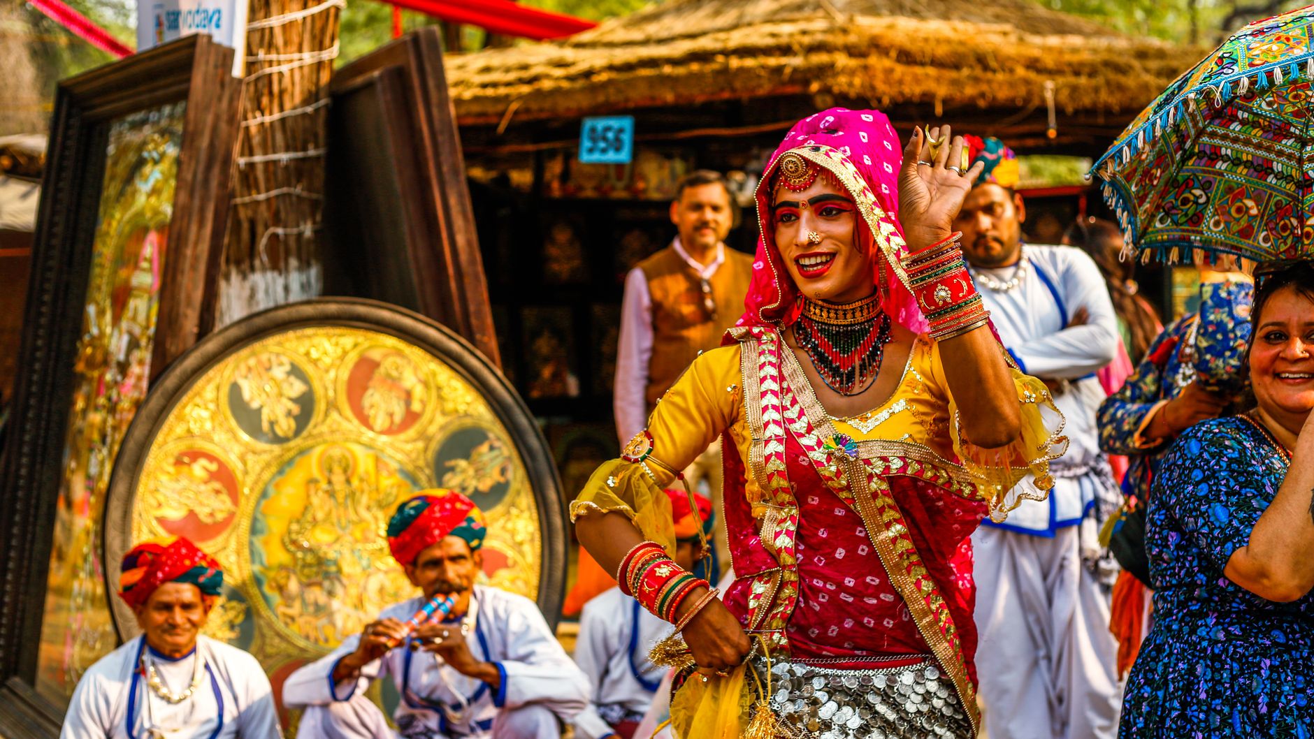 Rajasthani Folk Dancers in Mussoorie