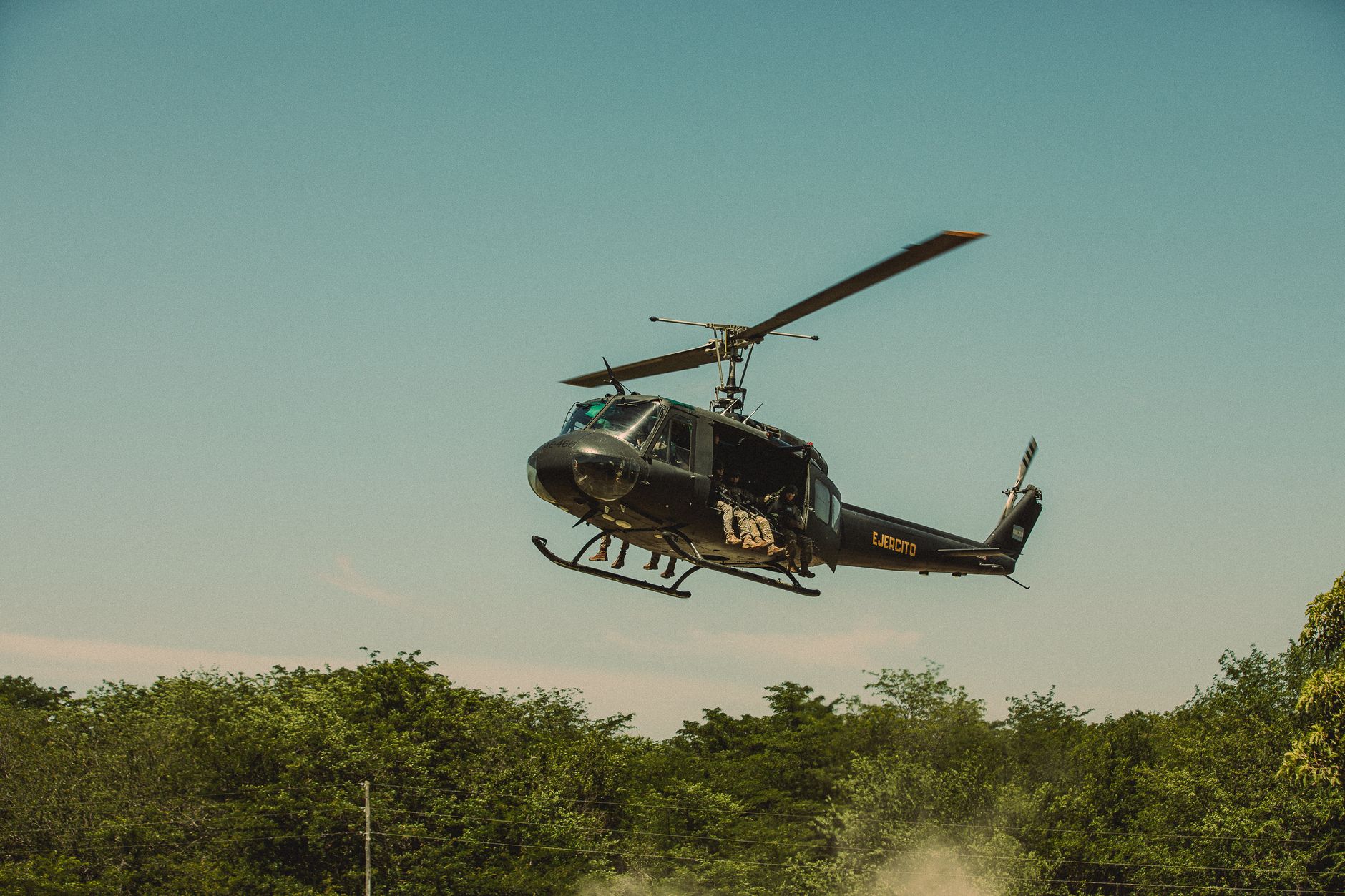 Celebration Helicopter Arrival