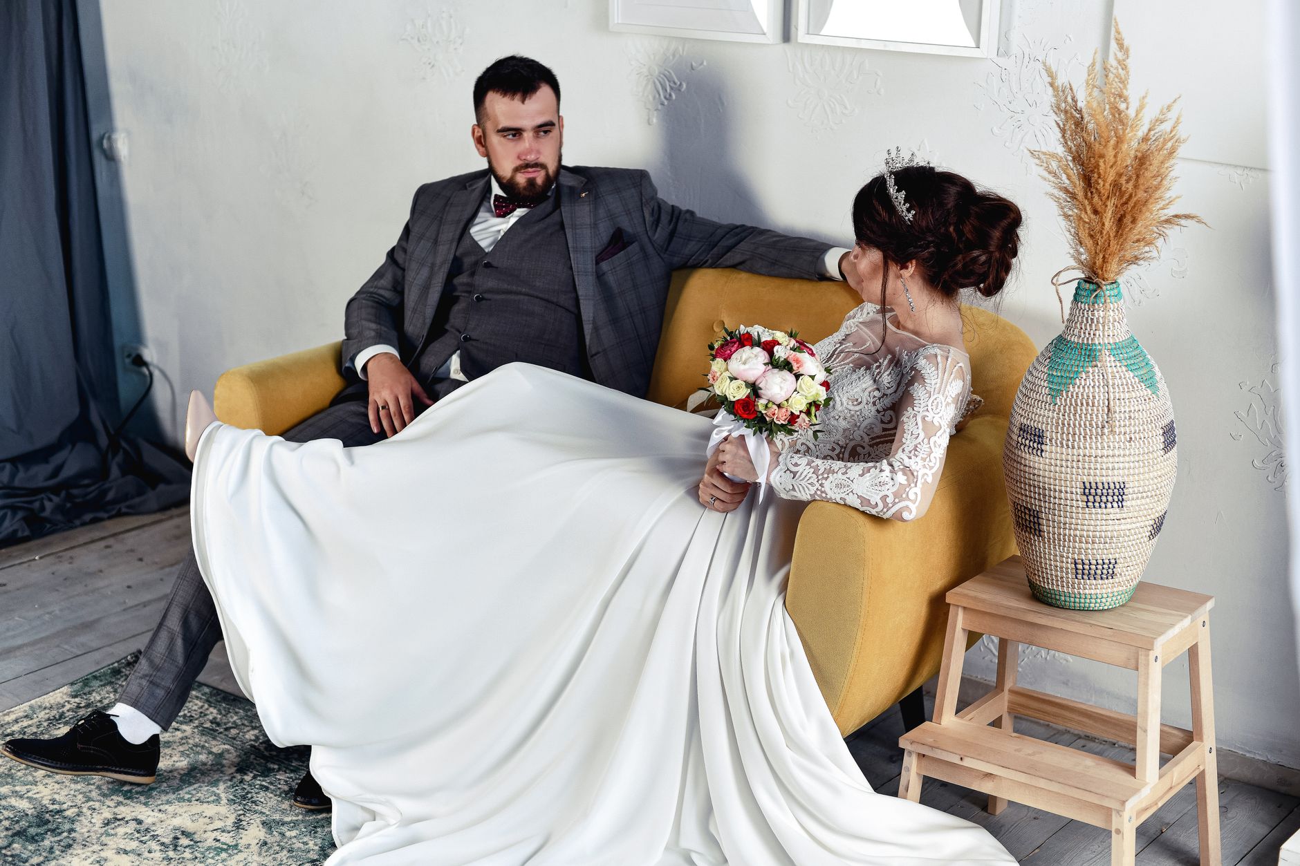 Floral Couple Seating