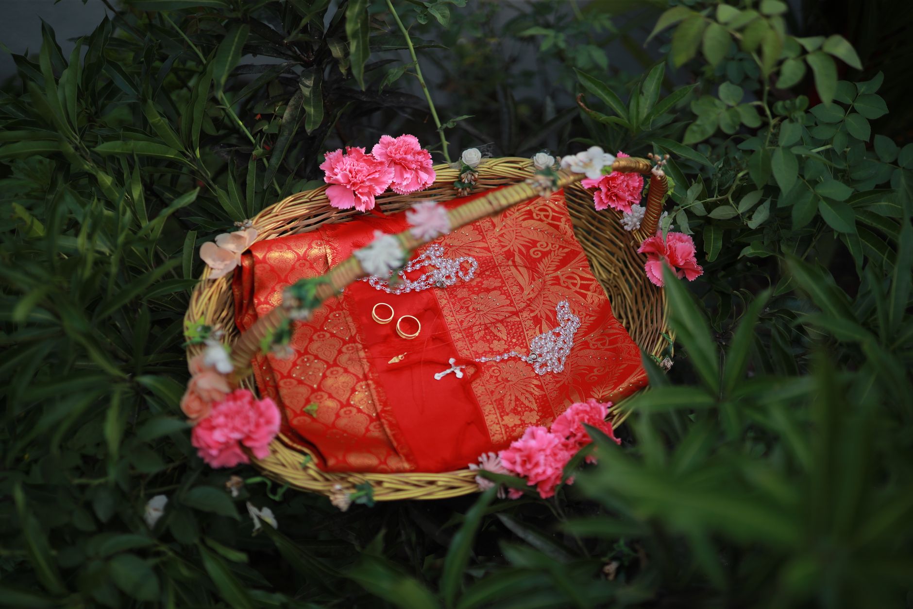 Fabric Flower Baskets