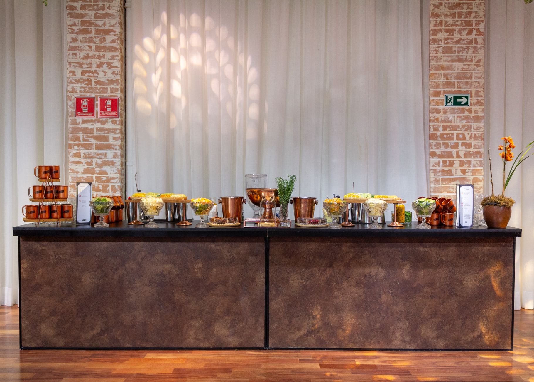 Rustic Buffet Counter Rentals