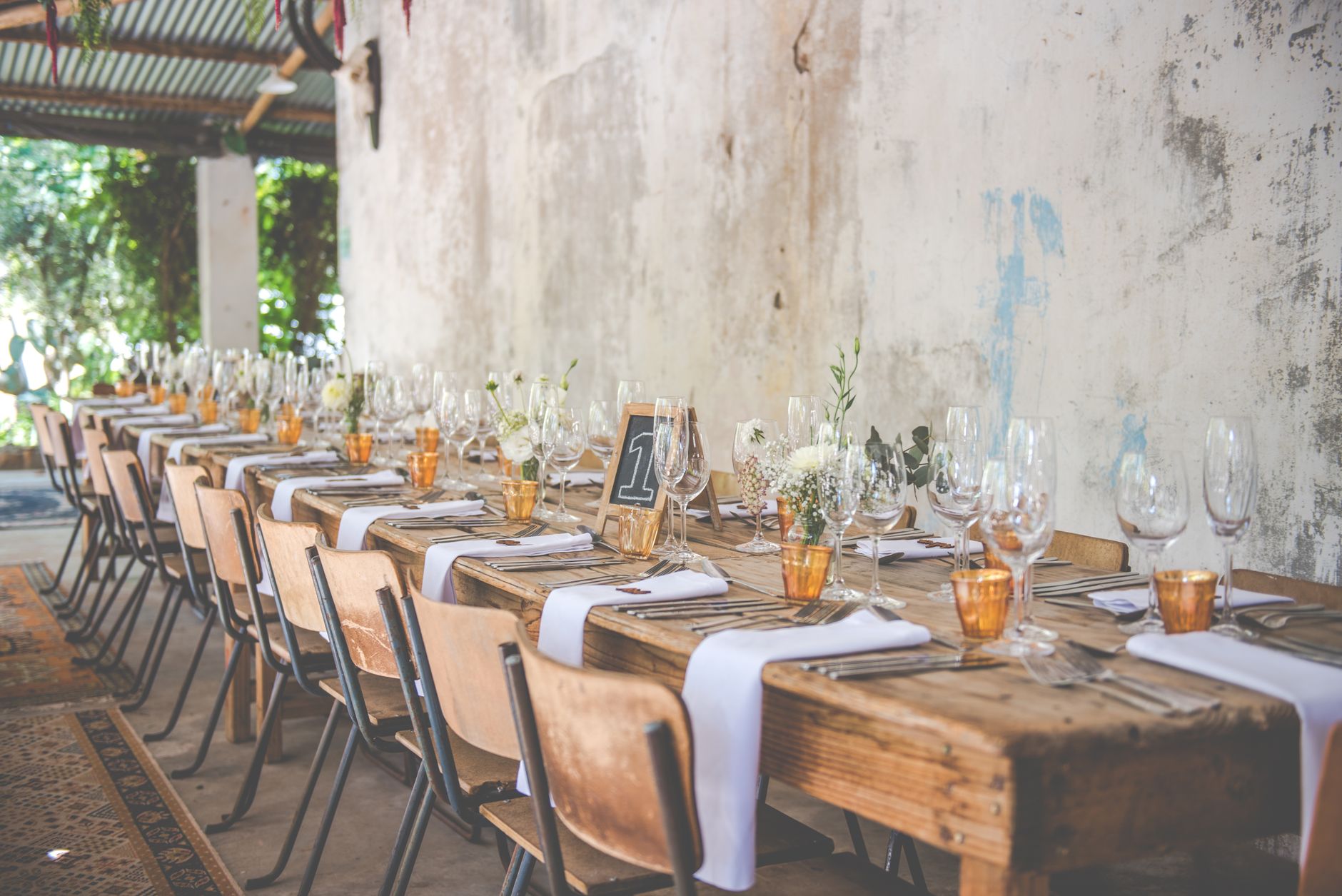 Rustic Cross Back Chairs — Ooty Weddings