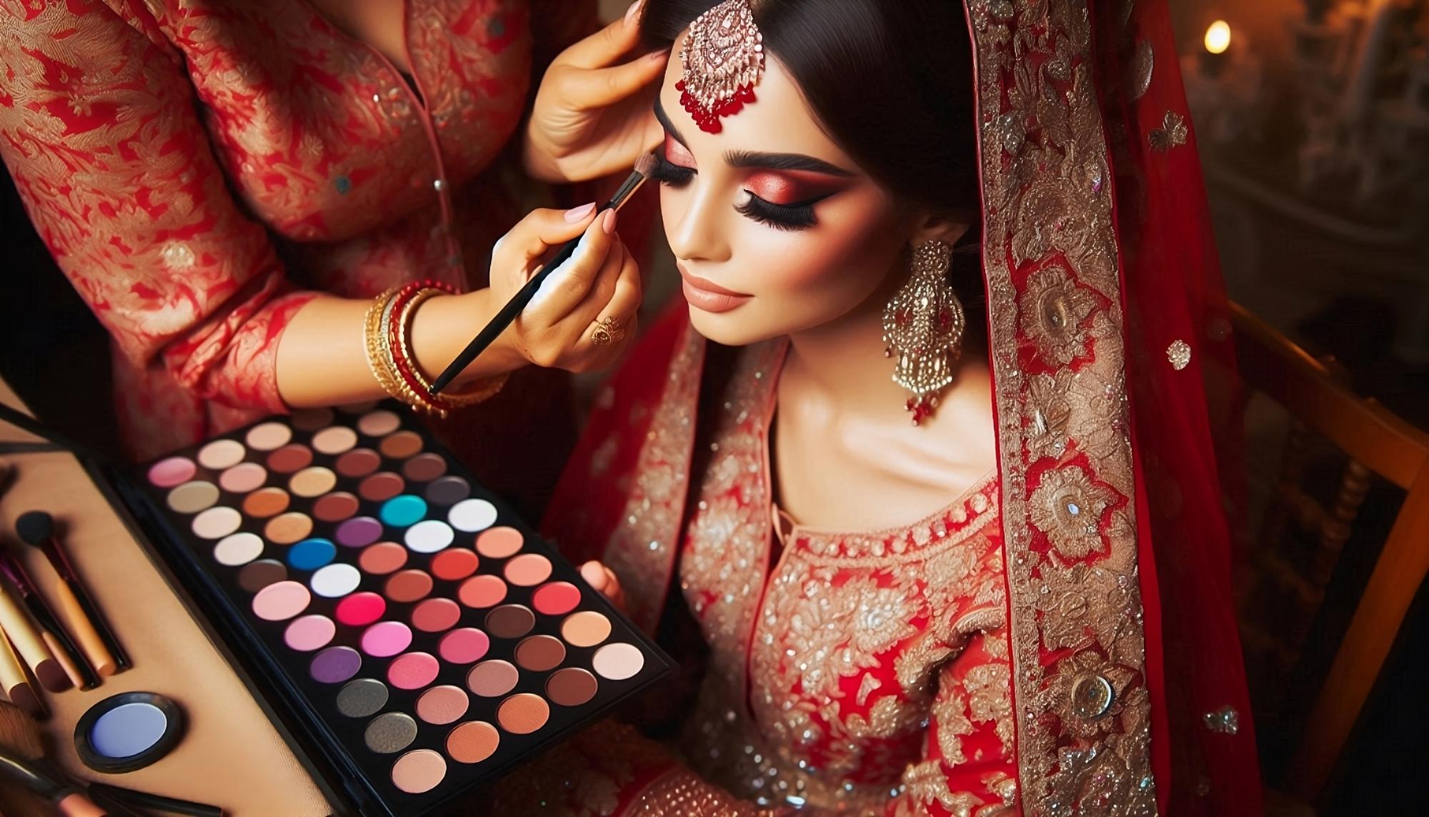 Types and styles of bridal makeup available — pondicherry