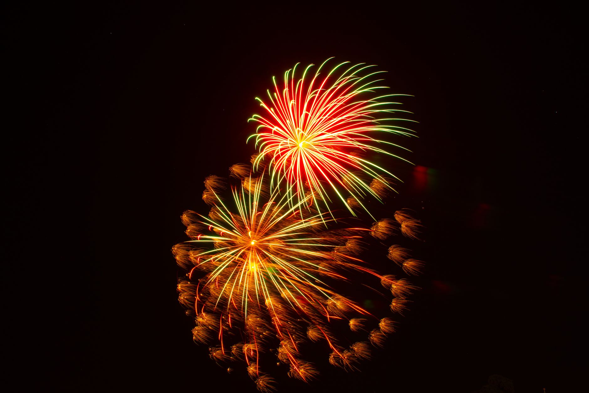 Multicolour Sky Fireworks Display