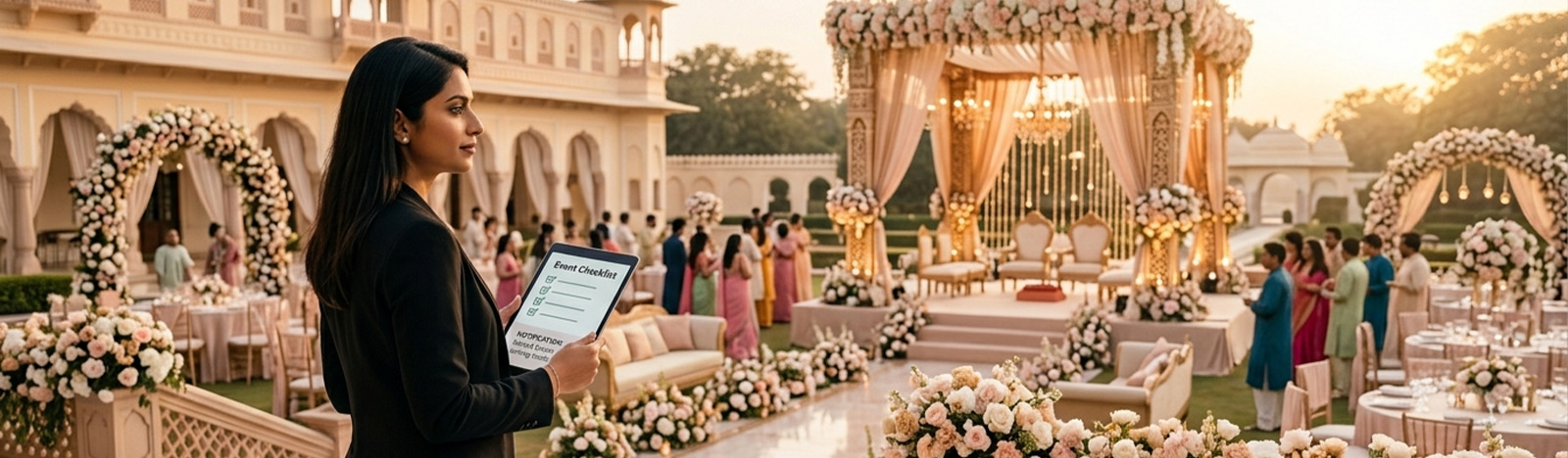 Stress-free event planning in India with organized wedding and celebration setup