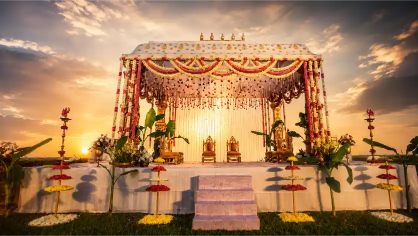Which Indian cities offer the best temple wedding venues?