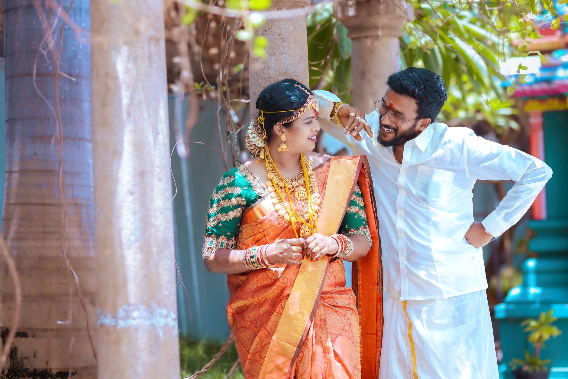 Perfect Bridal Pallu Styling in Trichy