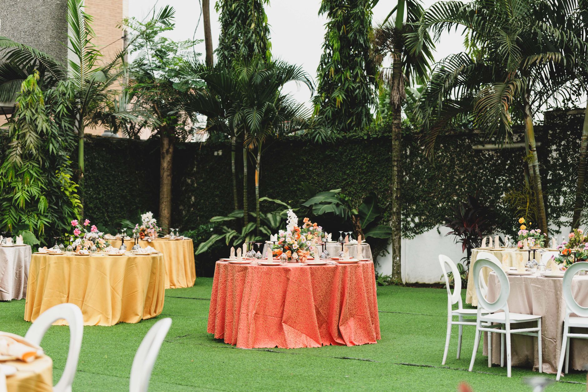 Elegant Draped Round Tables in Trichy