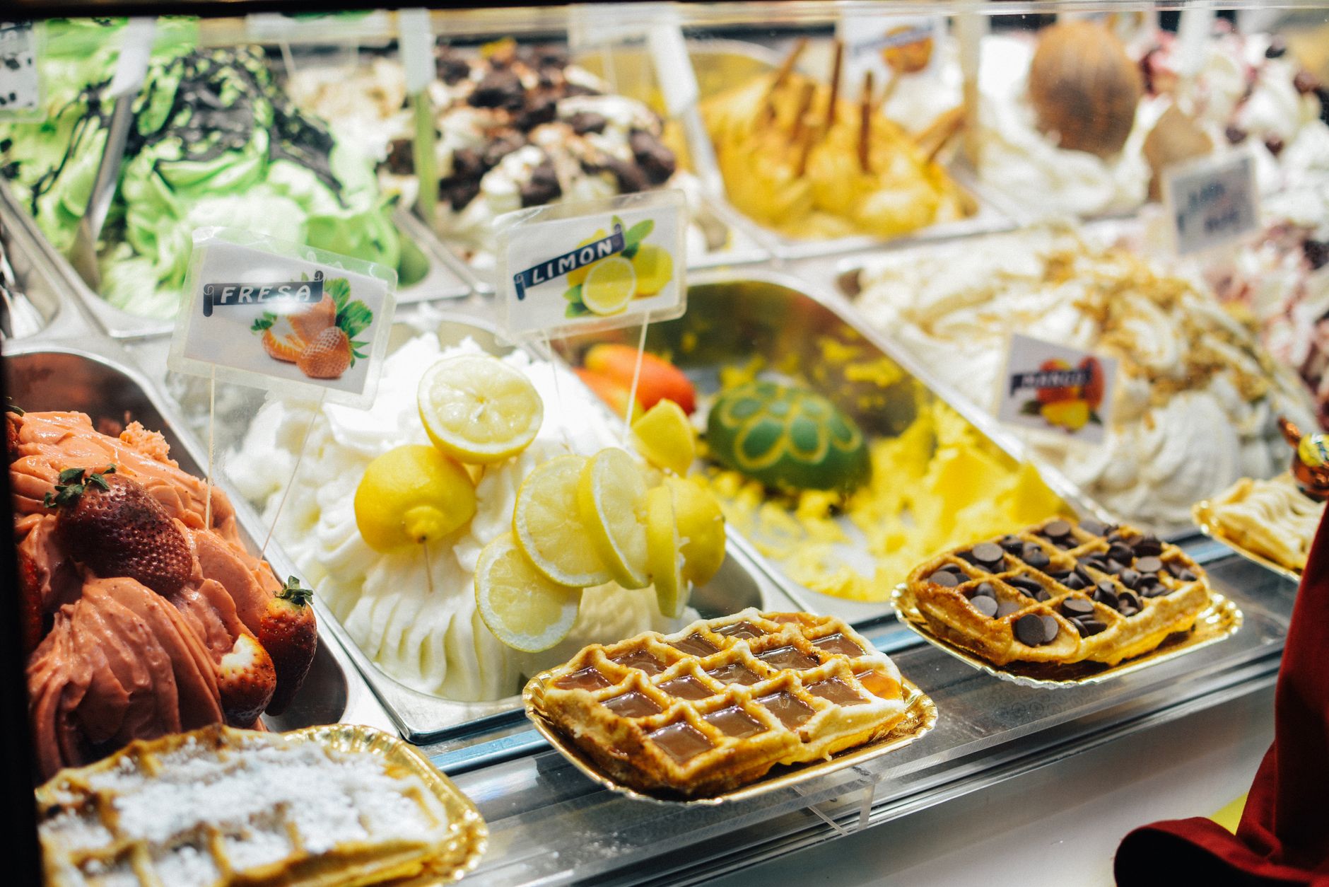 Waffle Ice Cream Counters