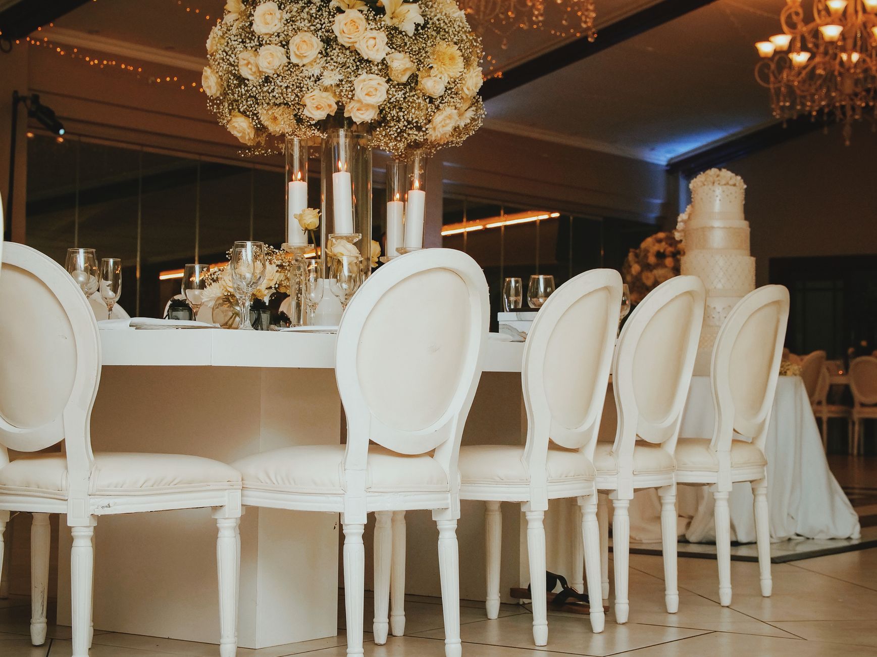 Elegant White Banquet Chairs, Vadodara
