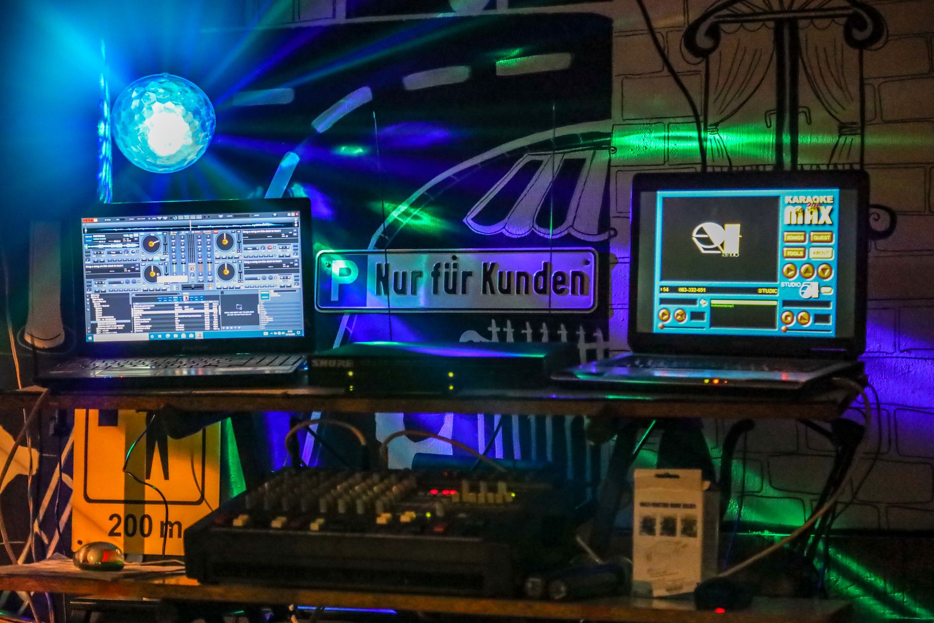 Celebration Karaoke Setup