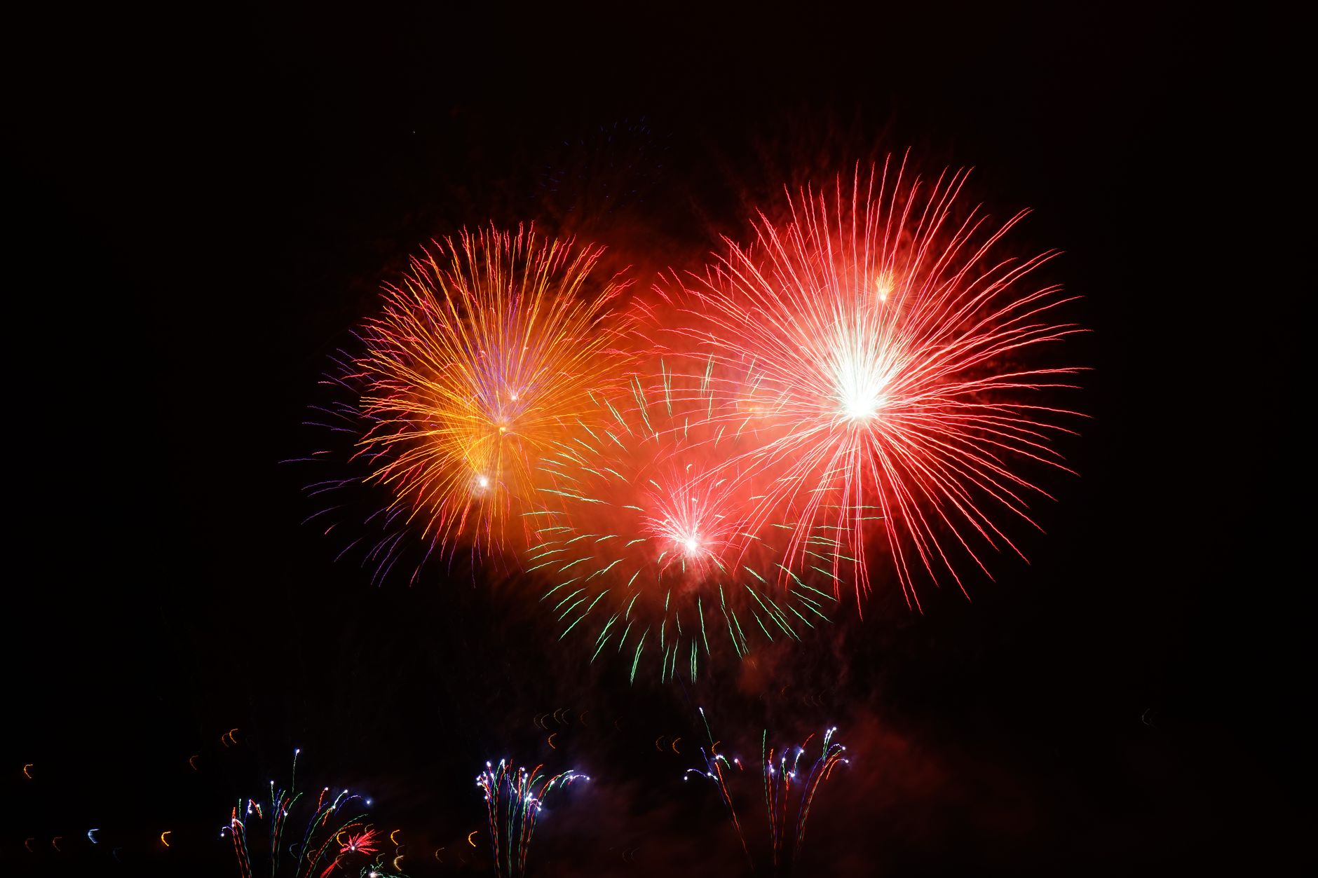 Sky-High Fireworks Over Varanasi