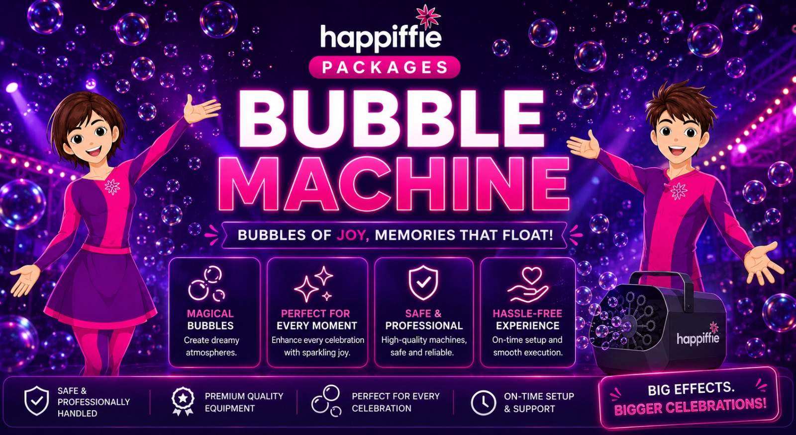 Bubble Effects for Weddings & Events in Chennai