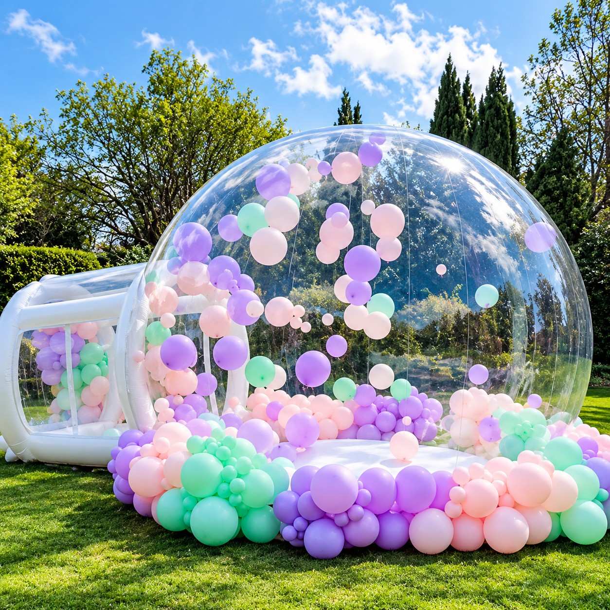 Transparent Bubble House Play Setup - Play Monk