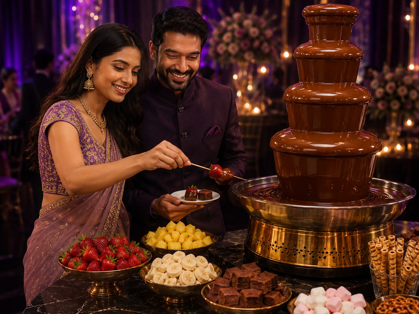 Chocolate Fountain β 50 Guests