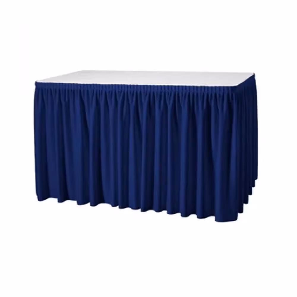 200 Wooden Banquet Tables with White Frill