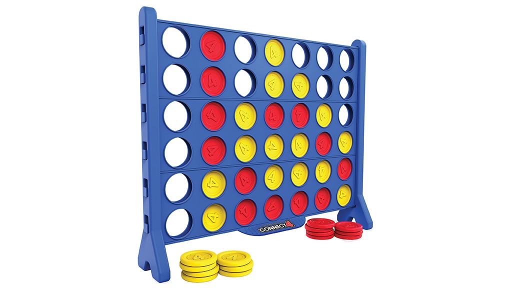 Giant Connect Four Game Setup - Play Monk