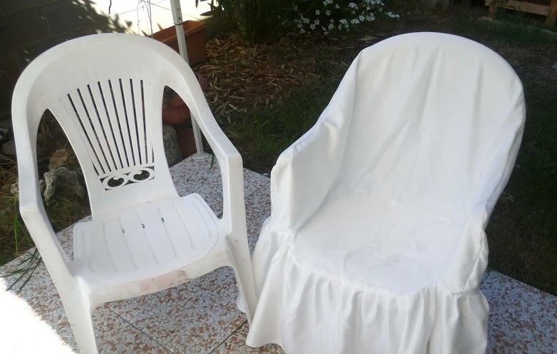 Covered Plastic Armchairs with Bows - 25 Nos - Impress Decors