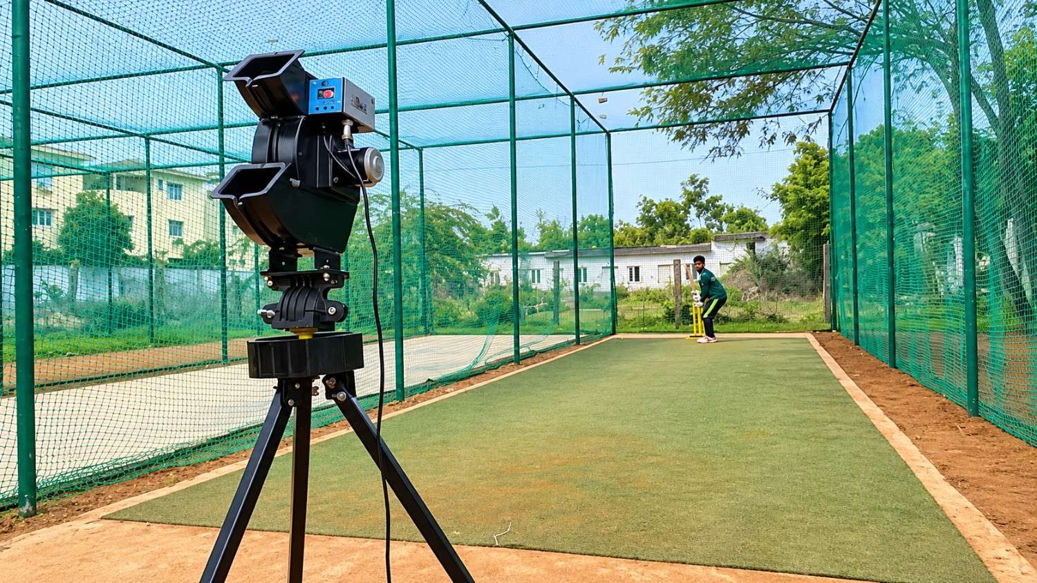 Cricket Bowling Machine Setup - Play Monk