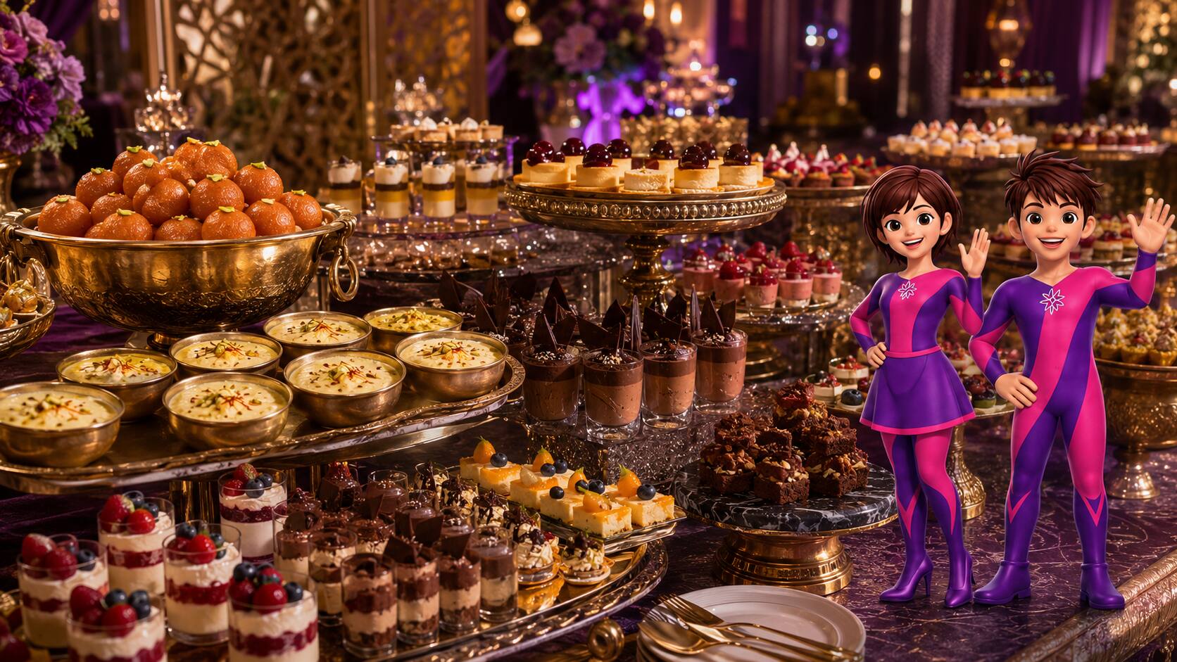 Curated Dessert Counter β 50 Guests