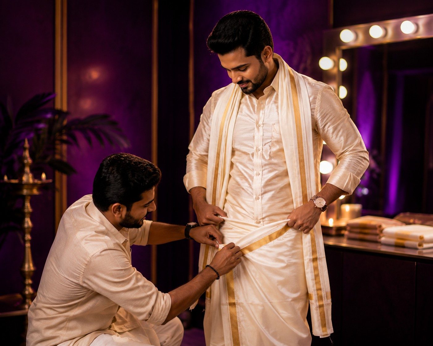 Dhoti Styling and Tying β 10 Persons