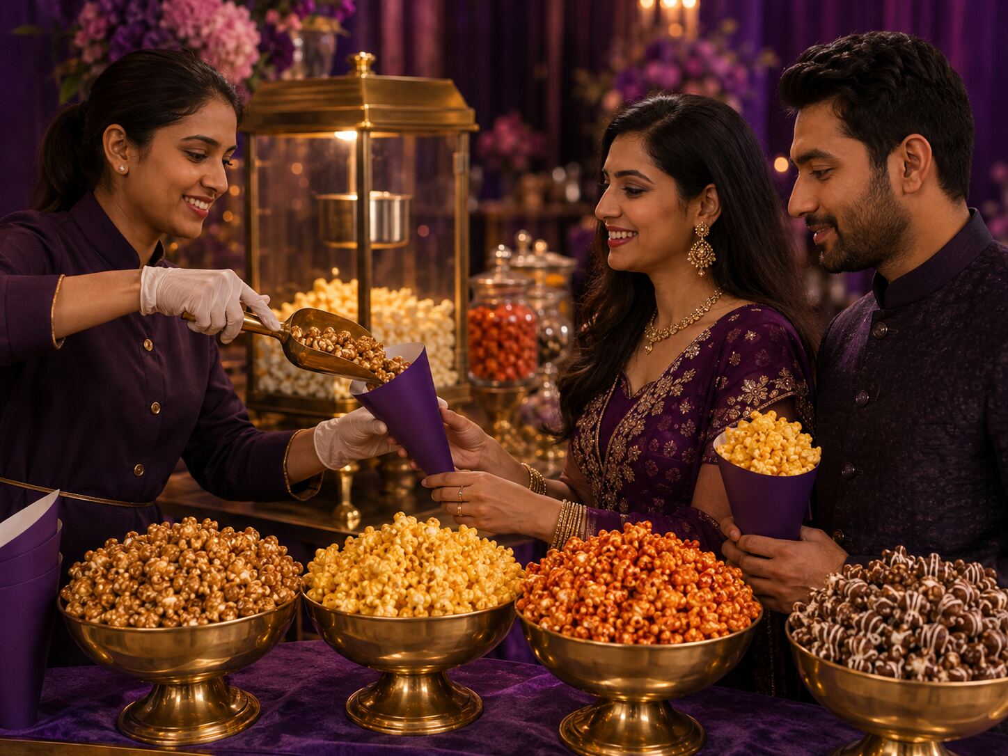 Flavoured Gourmet Popcorn β 50 Guests