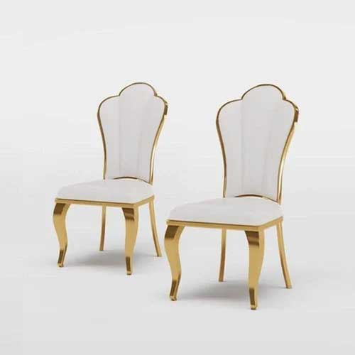 Gold Stainless-Steel Chairs - 75 Nos - Impress Decor