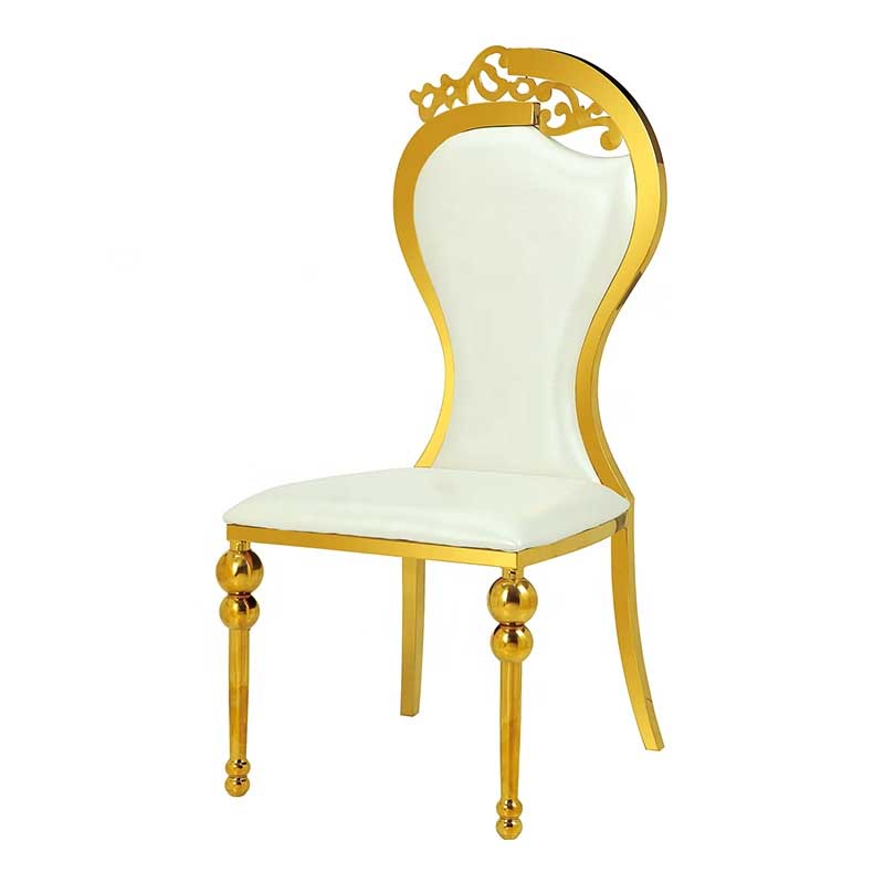 Gold Stainless-Steel Chairs - 100 Nos - Impress Decor