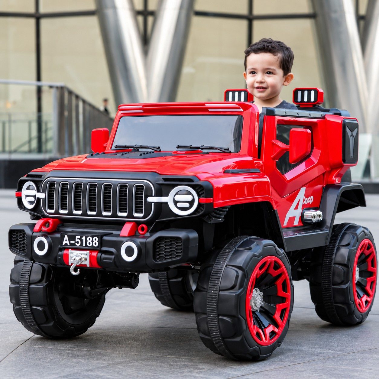Battery-Operated Kids' Jeep or Car Ride - Play Monk