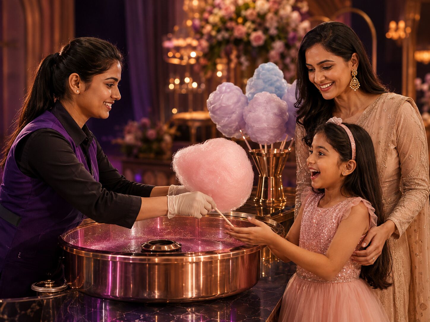 Live Cotton Candy Stall β 50 Guests