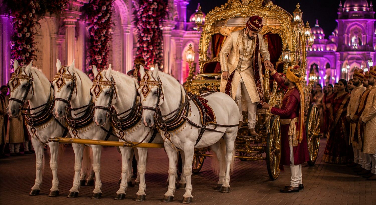 Majestic Four-Horse Chariot Entry