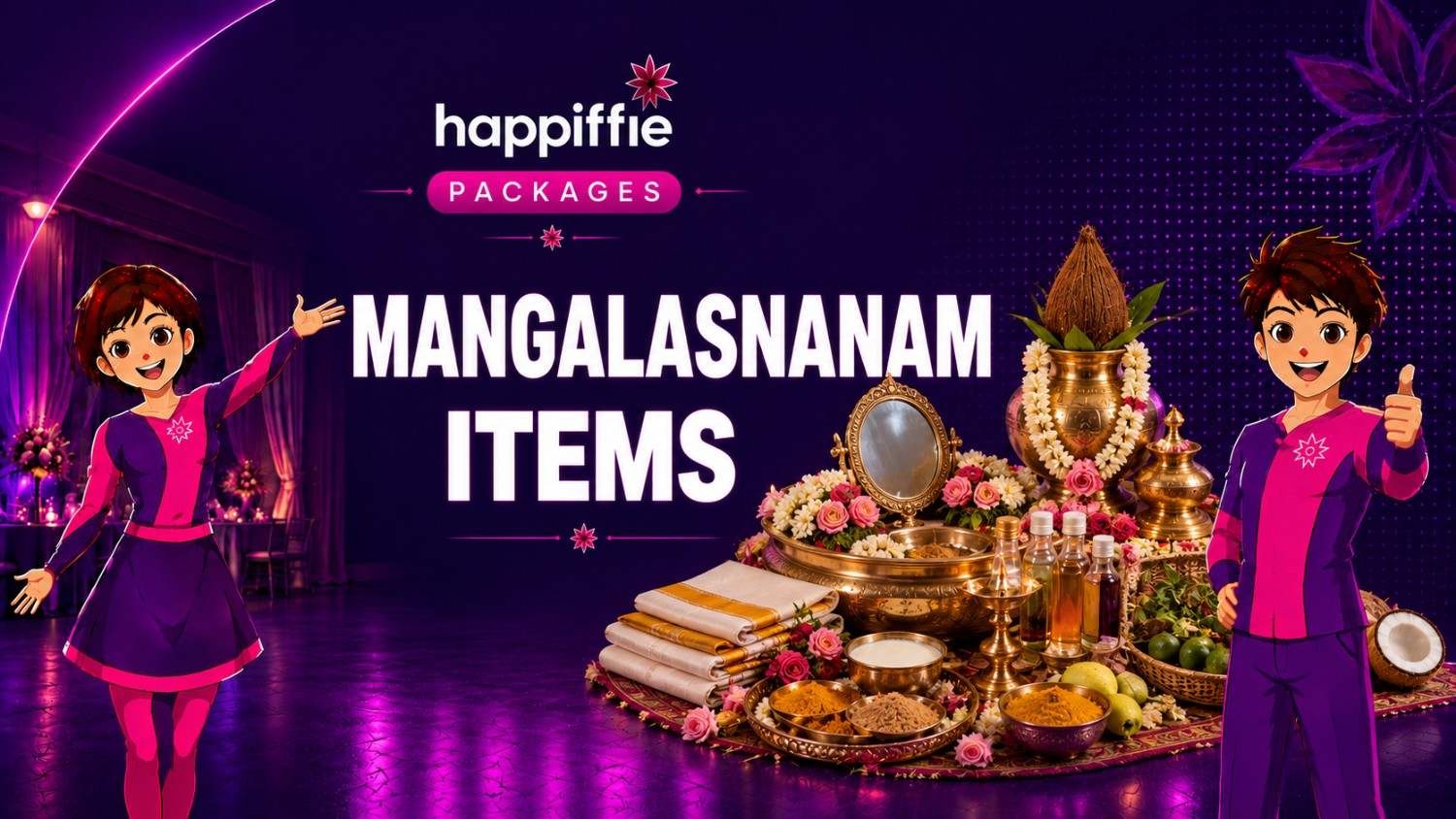 Basic Mangalasnanam and Haldi Items