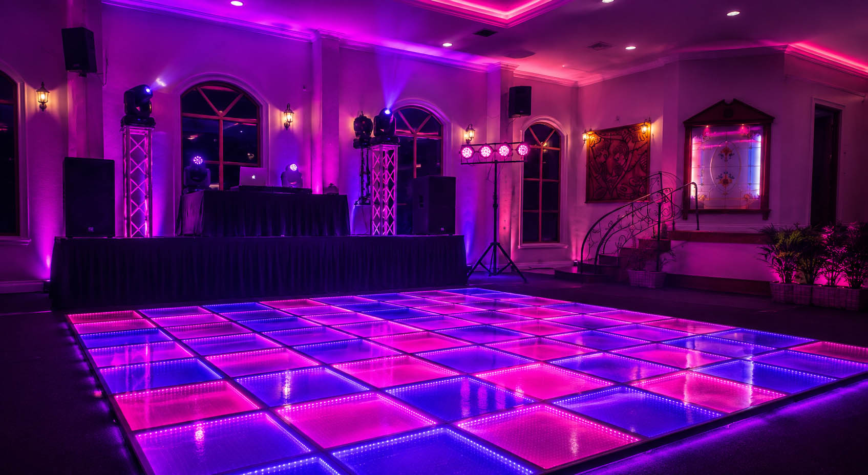 dj with dance floor deals