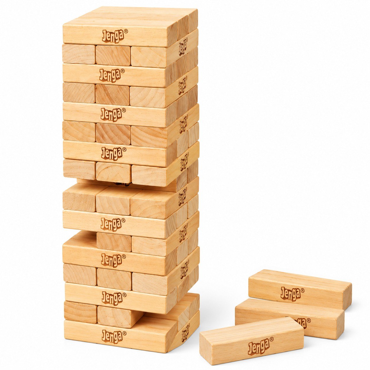 Mini Jenga Game Setup - Play Monk