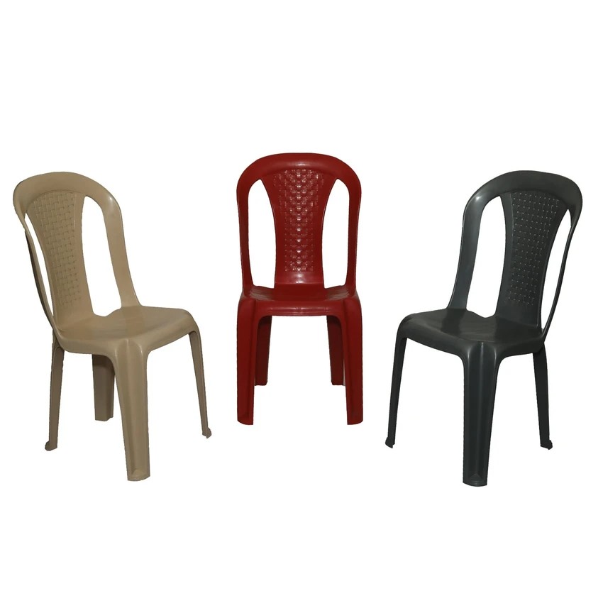 Plastic Armless Chairs - 50 Nos - Impress Decors