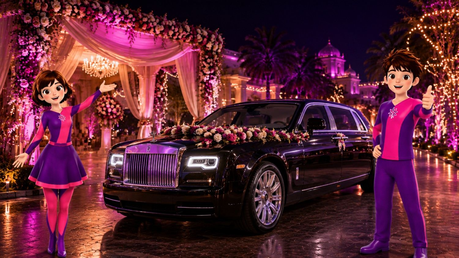 Premium Luxury Car Wedding Entry