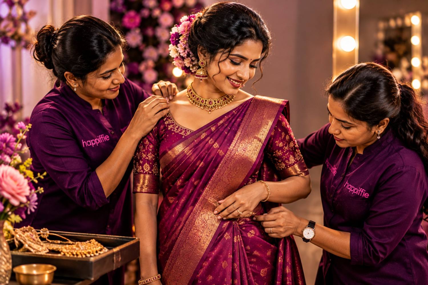 Saree Draping β Up to 25 Persons