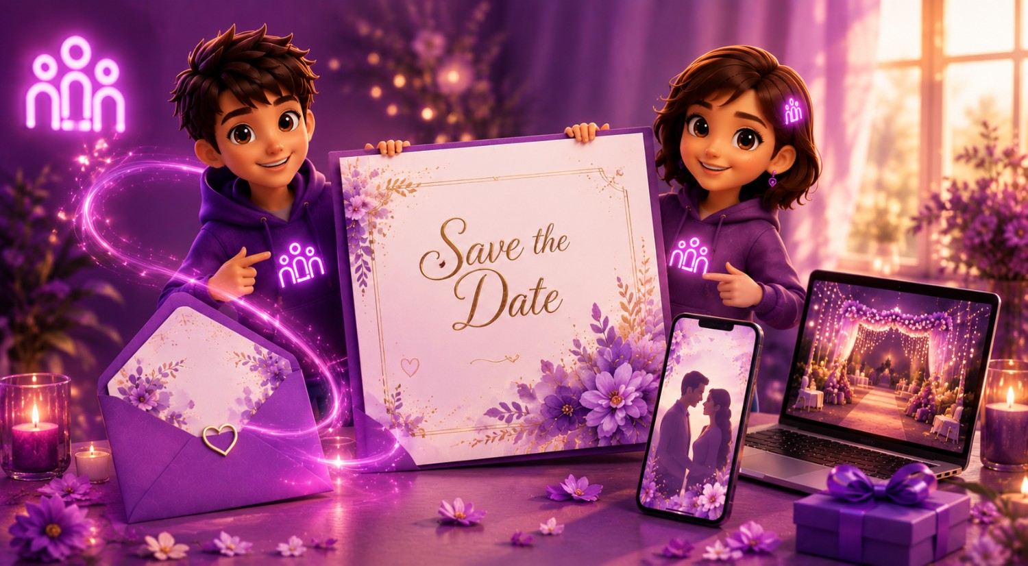 Personalised Save the Date – Single Slide