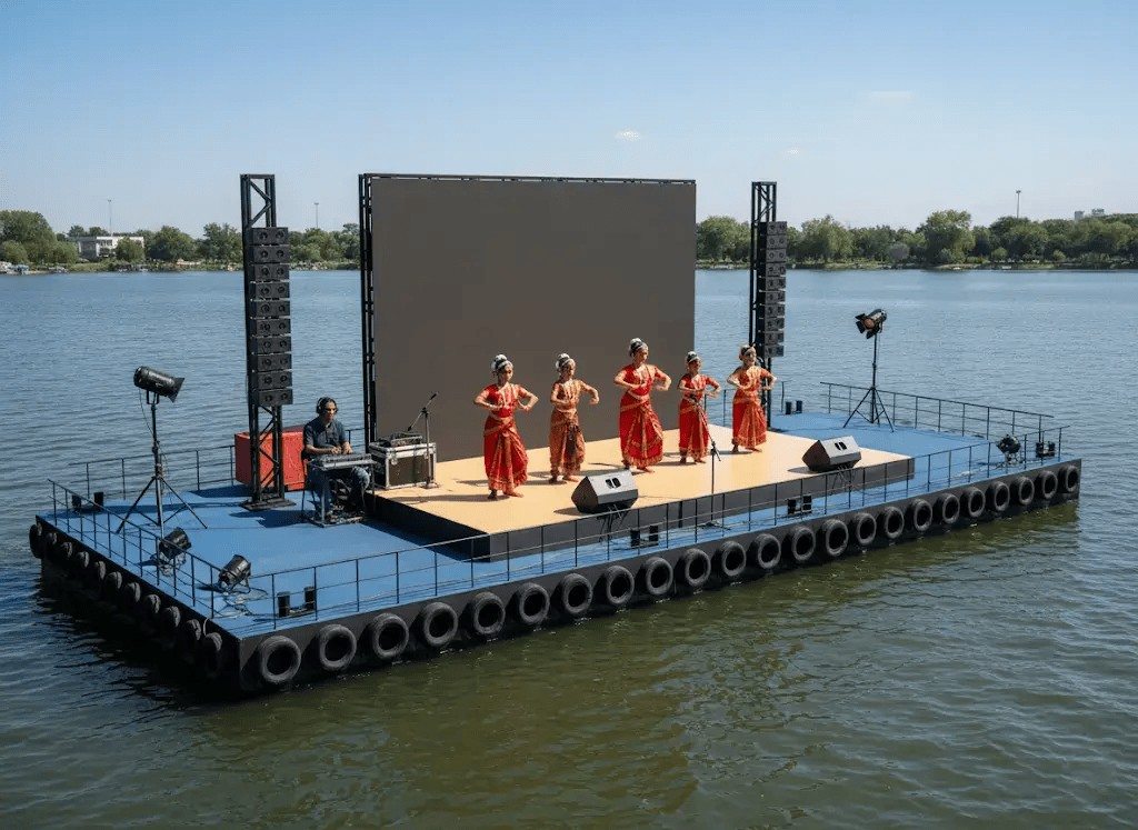 Stage / Platform with carpet - 24' X 16' X 1'