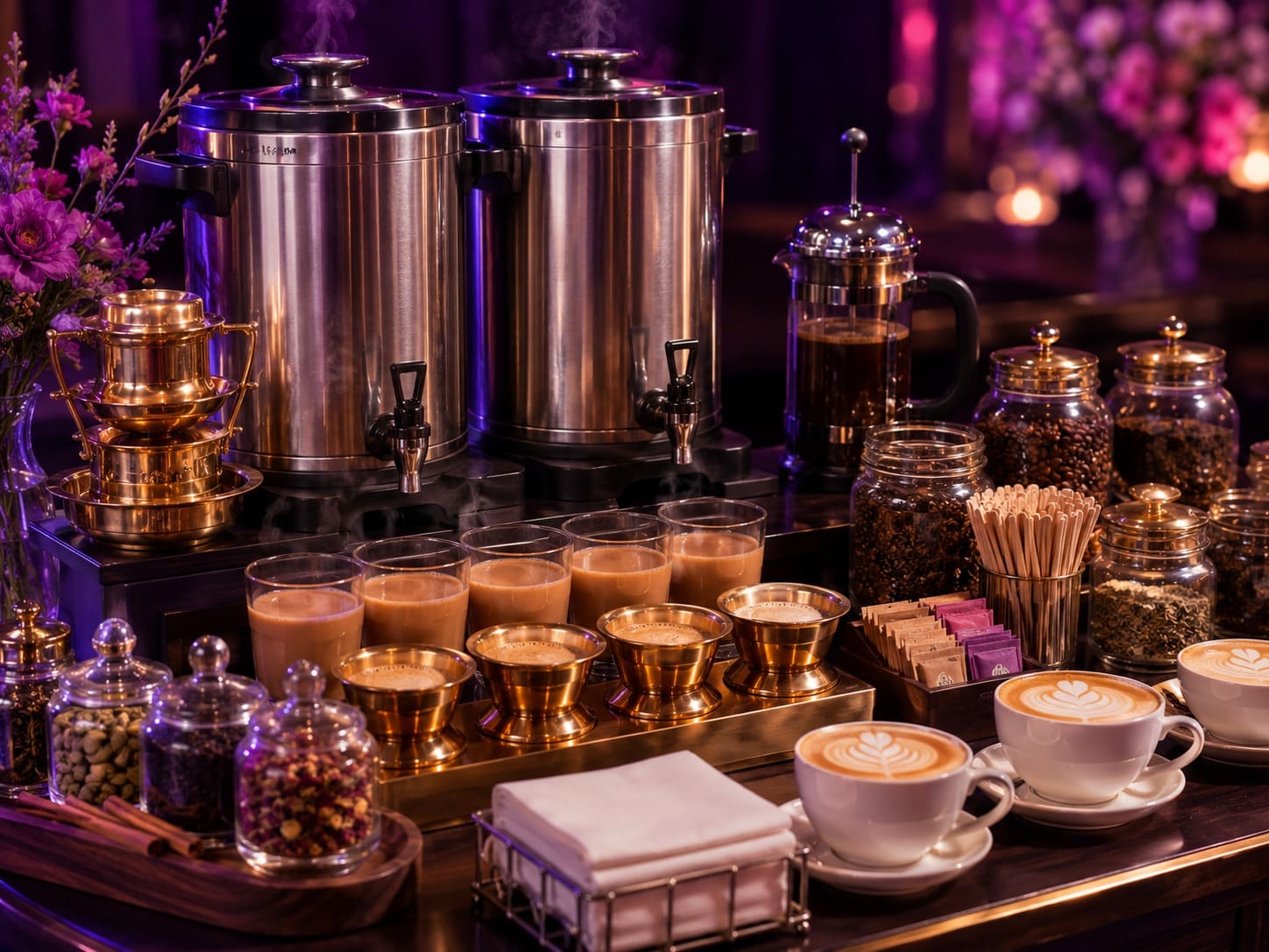 Coffee and Tea Counter – 50 Guests