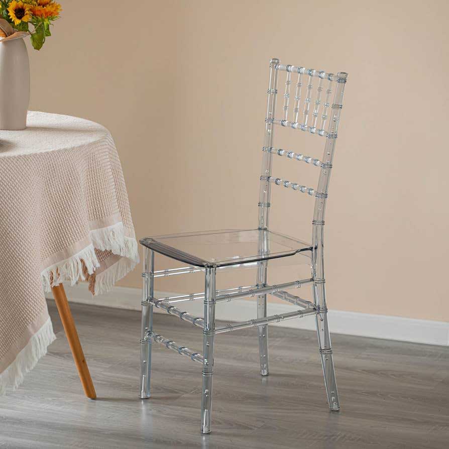 Transparent Acrylic Chairs - 50 Nos - Impress Decor