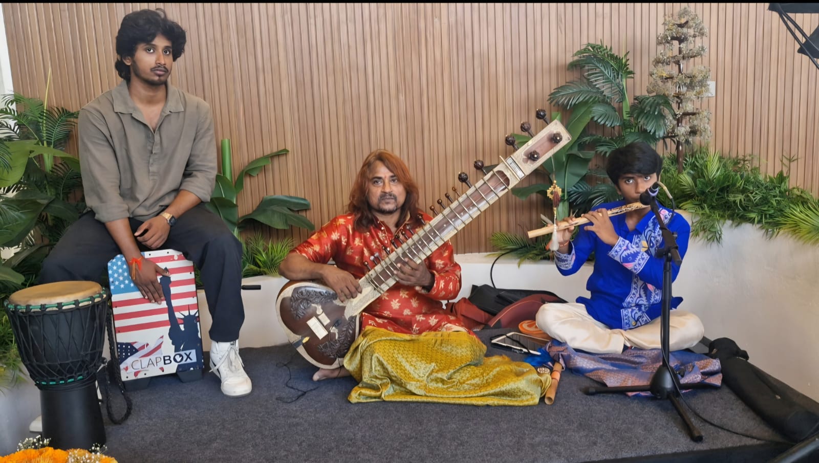 Sitar Eshwar With Cajon and Flute Fusion Trio