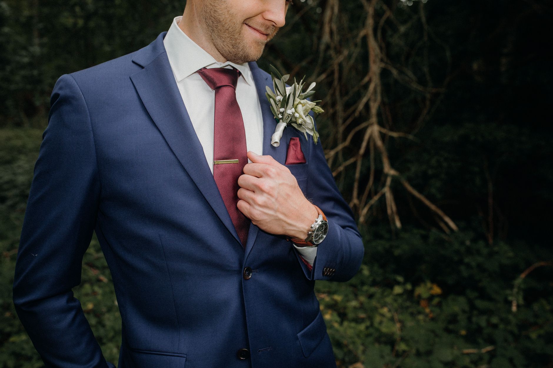 Greenery Boutonnieres