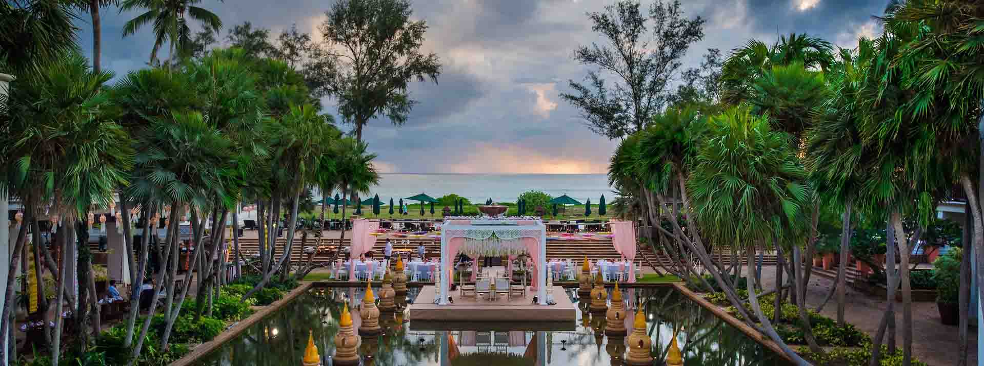 Grand wedding resort in Chennai decorated for a 3000 guest wedding celebration